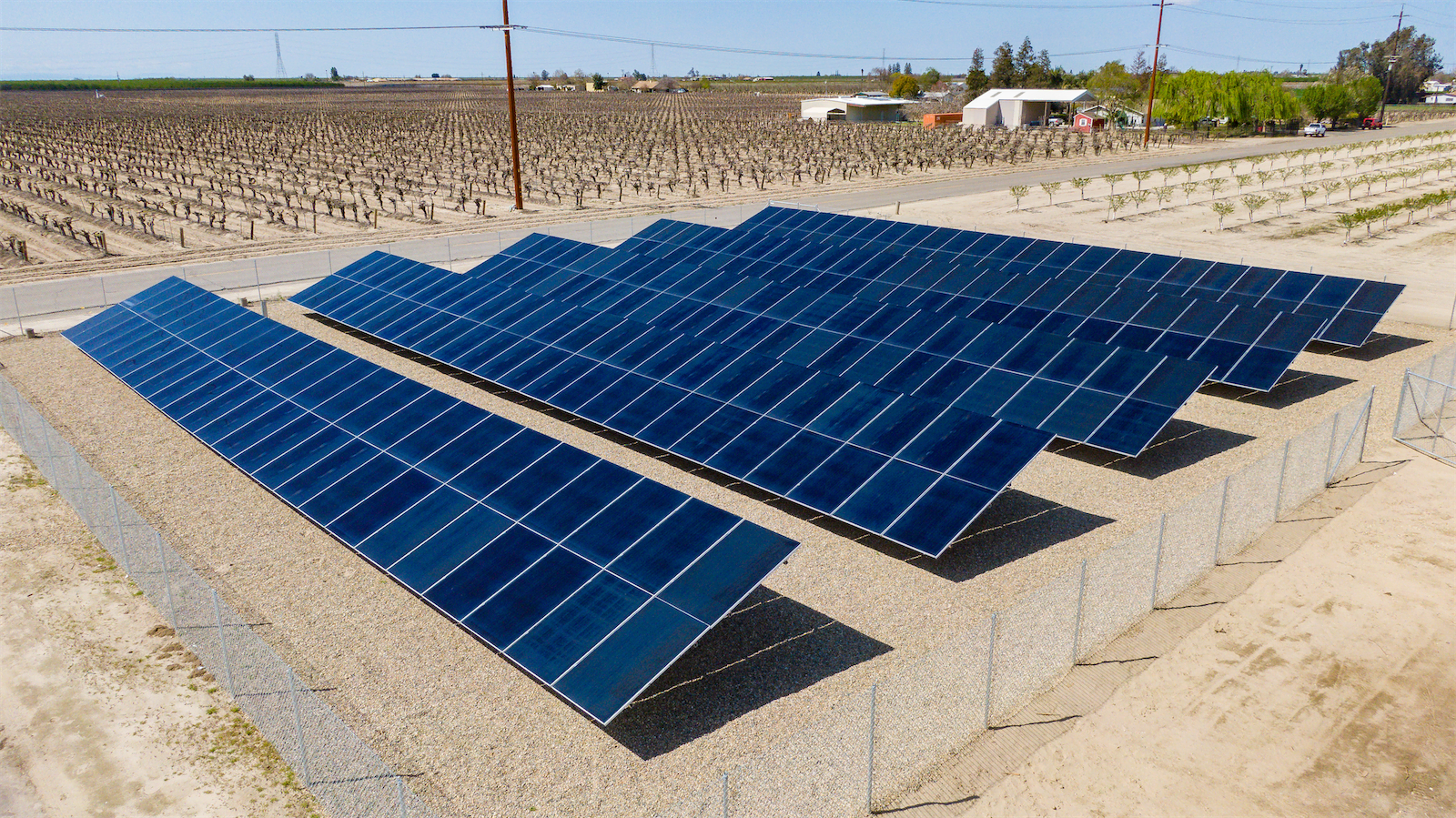solar panels on farm