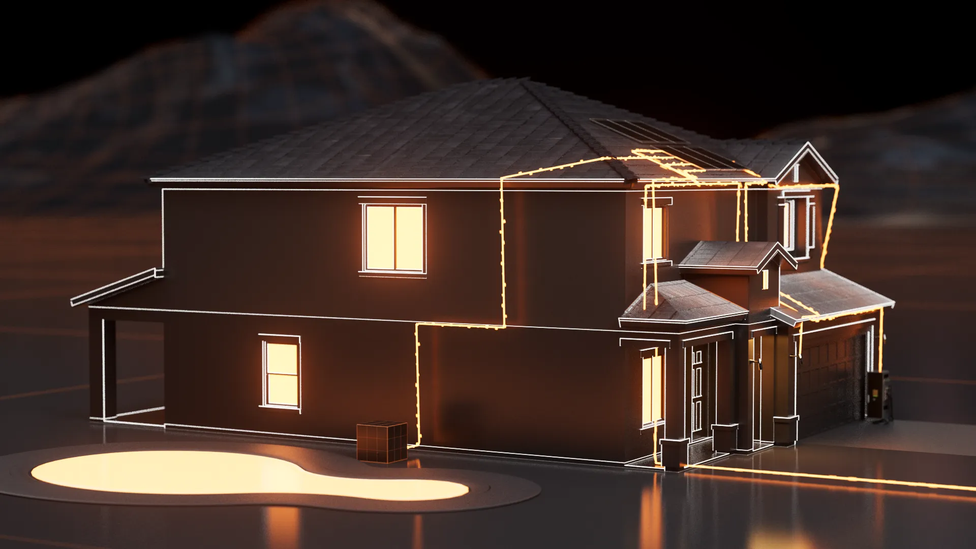 Soleeva solar powered house with battery backup